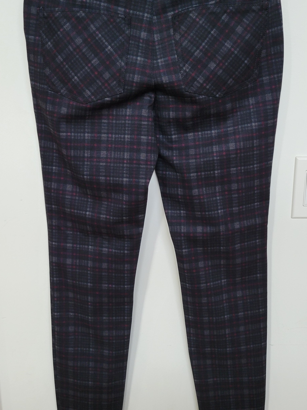 Ricki's Grey and Red Plaid Slim Legging - Picture 2 of 5